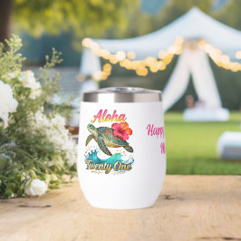  21st Birthday Personalized Tropical Sea Turtle 