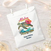  21st Birthday Personalized Tropical Sea Turtle  Geschenktütchen (Ausgeschnitten)