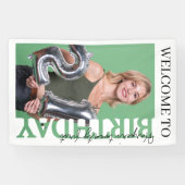 21st Birthday Photo college Party  Banner (Horizontal)