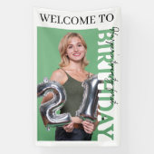 21st Birthday Photo college Party  Banner (Vertikal)