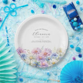 21st Birthday September Birth Flower Pappteller (Party)