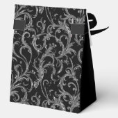 21st Birthday Silver Swirls Thank You  Geschenkschachtel (Rückseite)