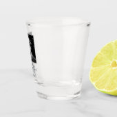 21st Birthday Twenty One Photo Trendy Script  Schnapsglas (Rechts)