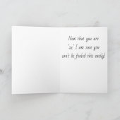 **21st BIRTHDAY** YOU'RE TO SMART TO BE FOOLED NOW Karte (Innenseite)