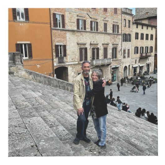 21st Brass Wedding Anniversary Photo Cube Würfel (Vorderseite)