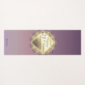 21st Wedding Anniversary Brass Yoga Mat Yogamatte (Rückseite (Horizontal))