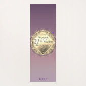 21st Wedding Anniversary Brass Yoga Mat Yogamatte (Rückseite)
