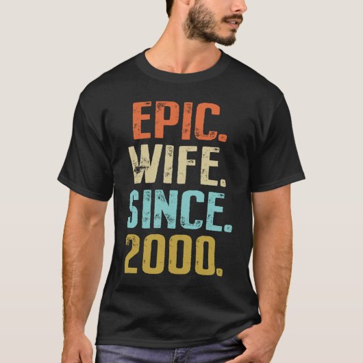 21st Wedding Anniversary For Her Best Epic Wife Si T-Shirt (Vorderseite)