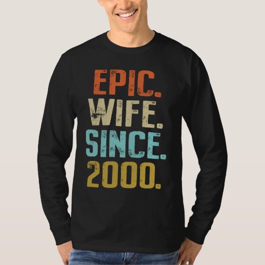 21st Wedding Anniversary For Her Best Epic Wife Si T-Shirt (Vorderseite)