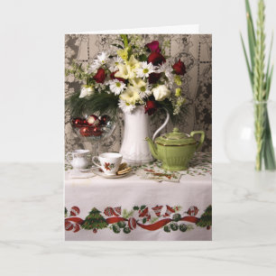 2203 Teatime Floral Stillleben Weihnachten