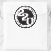 220 Bekleidungslogo Runder Aufkleber (Tasche)