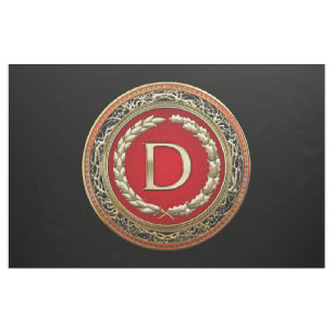 [220] "d-" GoldVintages Monogramm Stoff