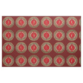 [220] "J" Vintages Monogramm Stoff (Fat Quarter (45,7 x 55,9 cm))