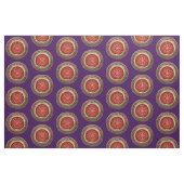 [220] Vegvisir - Viking Gold Magic Runic Compass Stoff (Fat Quarter (45,7 x 55,9 cm))