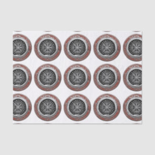 [220] Vegvisir - Viking Silver Magic Runic Compass Seidenpapier