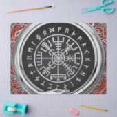 [220] Vegvisir - Viking Silver Magic Runic Compass Seidenpapier (Basteln)