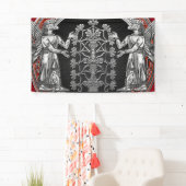 [220] Zwei Silver Ninurtas mit Baum des Lebens Banner (Insitu)