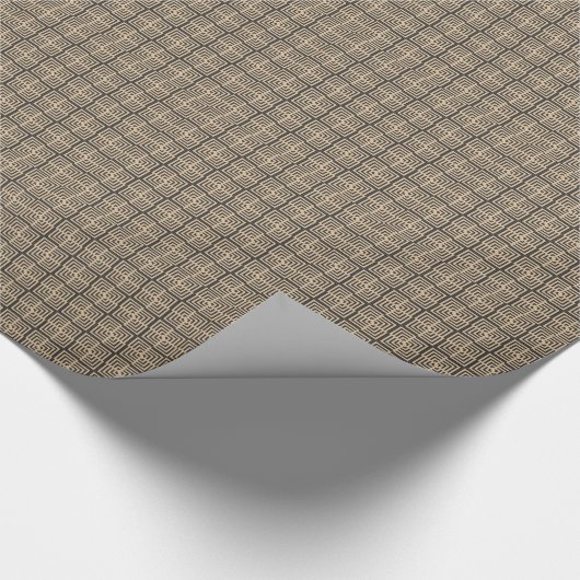 221 MODERNE SCHWARZE NEUTRALSCHEIBE GESCHENKPAPIER (Ecke)