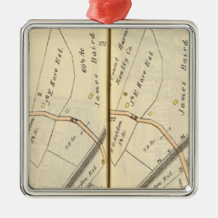 22223 Harrison, Mamaroneck Ornament Aus Metall