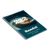 222 Engel Zahlen Galaxy Alignment High Vibes Notizblock (Rechte Seite)