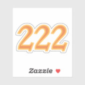 222 Engelszahl-Segnungen Aufkleber (Blatt)