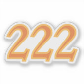 222 Engelszahl-Segnungen Aufkleber (Vorderseite)