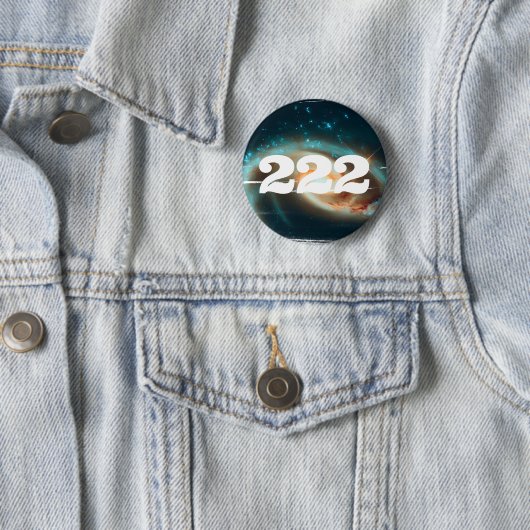 222 Universe Angel Number Galaxy Manifestation Button (Beispiel)