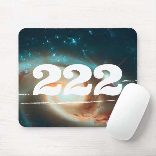 222 Universe Angel Number Galaxy Manifestation Mousepad (Mit Mouse)