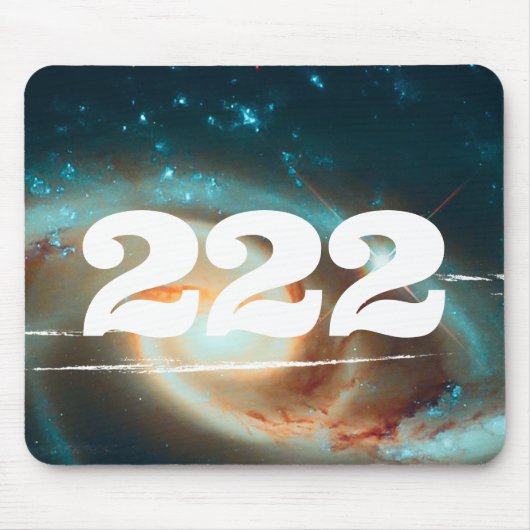 222 Universe Angel Number Galaxy Manifestation Mousepad (Vorne)