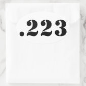 .223 OVALER AUFKLEBER (Tasche)