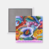 2240 Wir haben Kreaturen in unserem Garten Magnet (Vorderseite/Rückseite)