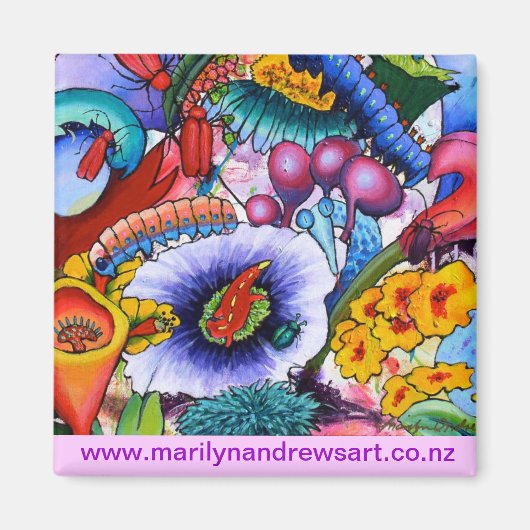 2240 Wir haben Kreaturen in unserem Garten Magnet (Vorne)