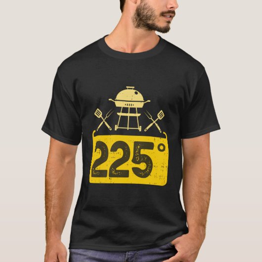 225 Grad Grillen Rauchen T-Shirt (Vorderseite)