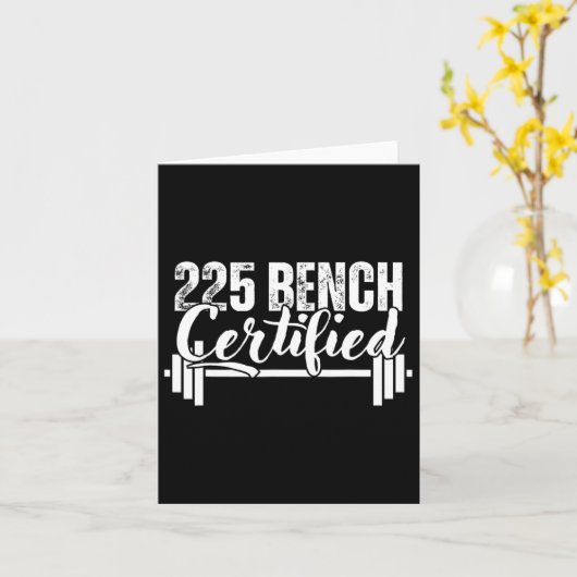 225 Lbs Bench zertifiziert Karte (Gelbe Blume)