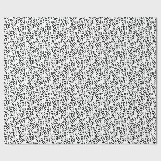 225 RANDOM NUMBERS MATH ARITHMETIC LEARN GESCHENKPAPIER (Flach)