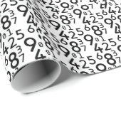 225 RANDOM NUMBERS MATH ARITHMETIC LEARN GESCHENKPAPIER (Rolleneckpunkt)