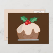 2295 Cartoon Pudding WINTER DESSERT ICING CUPCAKE Postkarte (Vorne/Hinten)