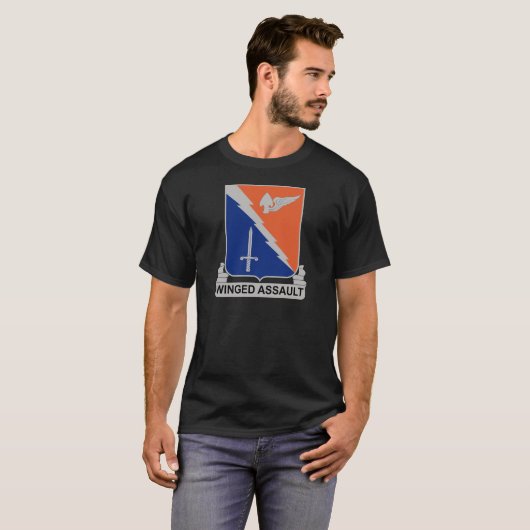 229th Luftfahrt-Regiment - Winged Angriff T-Shirt (Vorne ganz)