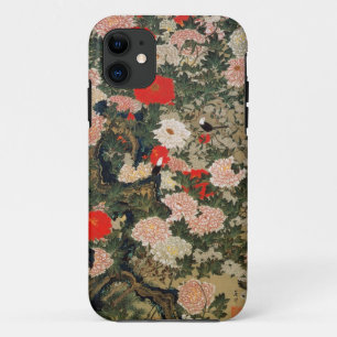 22. 牡丹小禽図, 若冲 Pfingstrosen u. kleine Vögel, Case-Mate iPhone Hülle