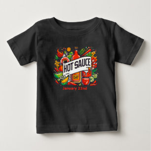 22.01. - Hot Sauce Day Baby T-shirt