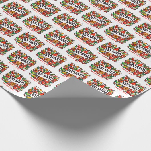 22.01. - Hot Sauce Day Geschenkpapier (Ecke)