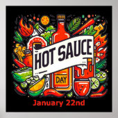 22.01. - Hot Sauce Day Poster (Vorne)