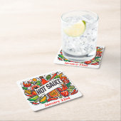 22.01. - Hot Sauce Day Rechteckiger Pappuntersetzer (Vor Ort)