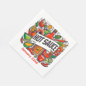 22.01. - Hot Sauce Day Serviette (Ecke)