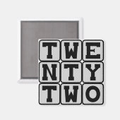 22, 22 MAGNET (Vorderseite/Rückseite)
