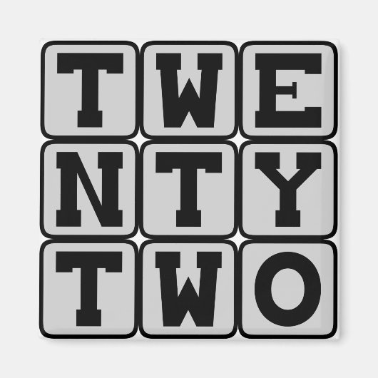 22, 22 MAGNET (Vorne)