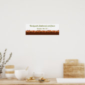 22,5"x7,5" Personalisierte Banner Fall Foliage-Blä Poster (Küche)