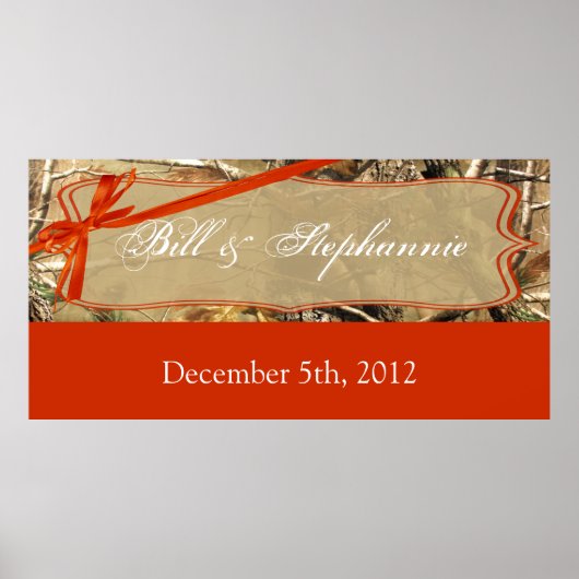 22,5"x7,5" Personalisierte Bannerjäger Camoflouge Poster (Vorne)