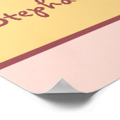 22,5"x7,5" Personalisierter Banner Abbys Farm Pink Poster (Ecke)