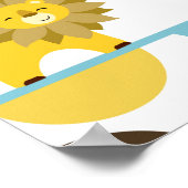 22.5"x7.5" Personalisierter Banner Jungle King Lio Poster (Ecke)